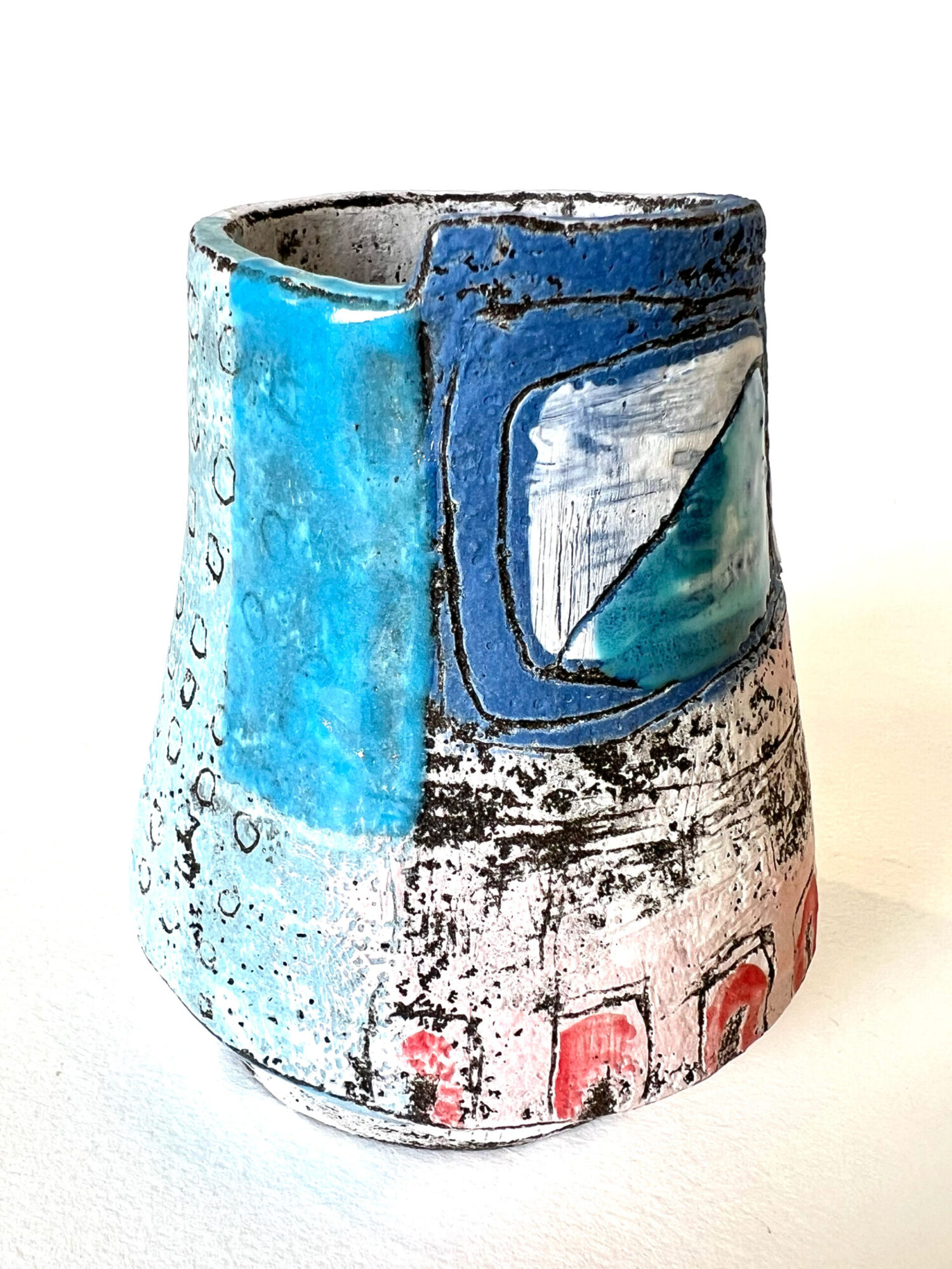 Small pot with red sun - Image 3