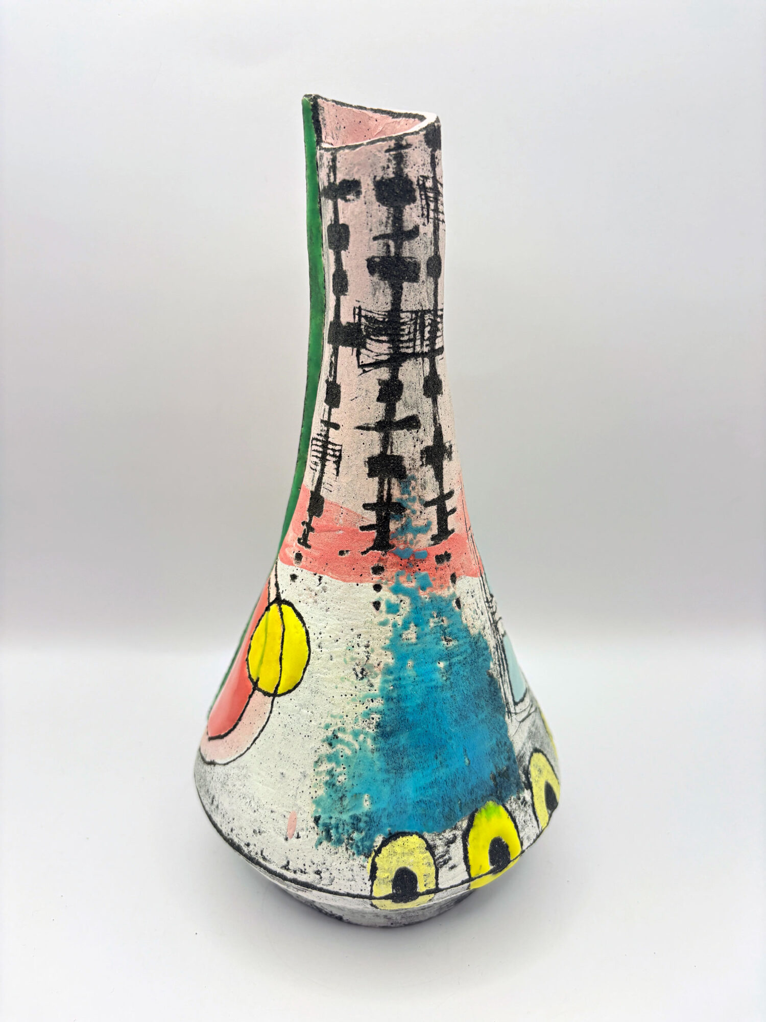 Pink vessel with orange - Image 2