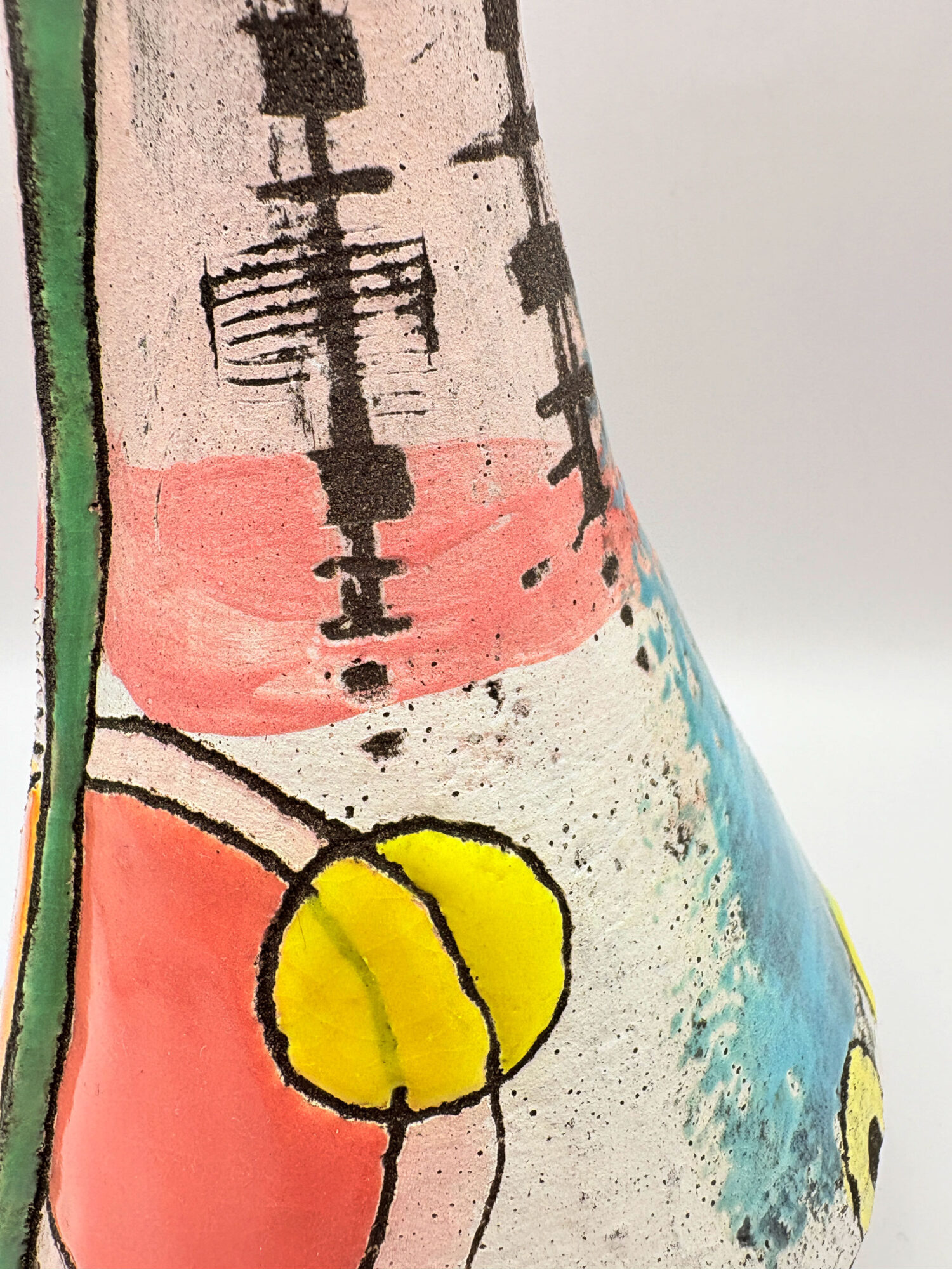 Pink vessel with orange - Image 3