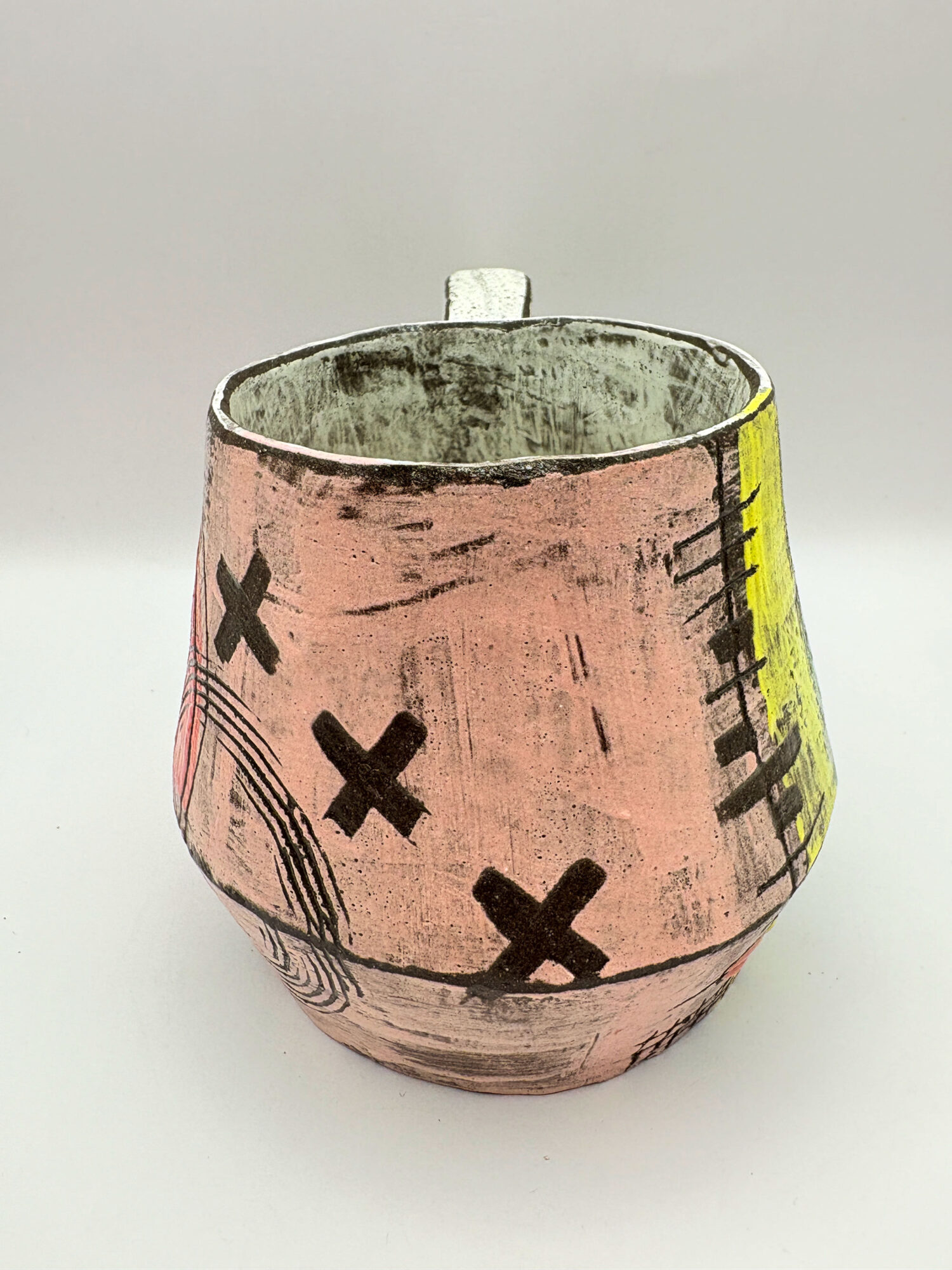 pink and green mug - Image 6