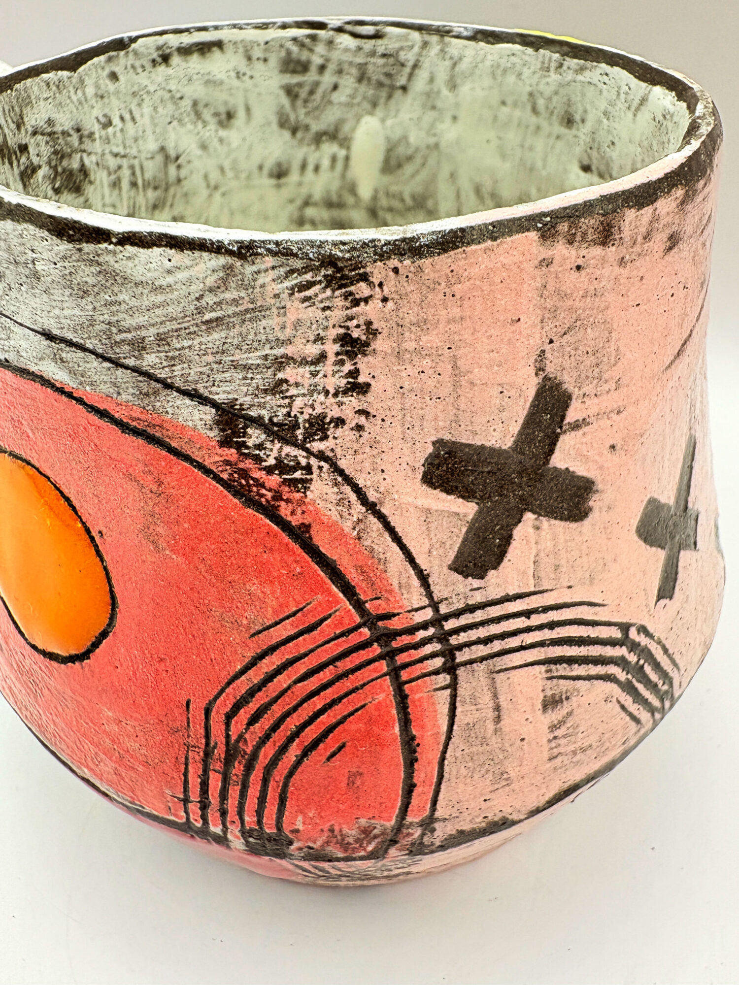 pink and green mug - Image 2